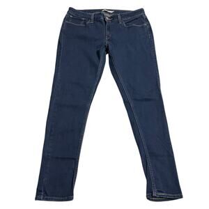 Levis 535 Womens Jeans Size 32 Blue Super Skinny Mid Rise Dark Wash Denim Jeans
